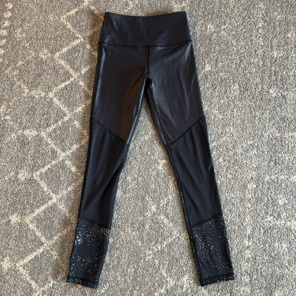 ZYIA Leggings Womens 0 Shiny Black